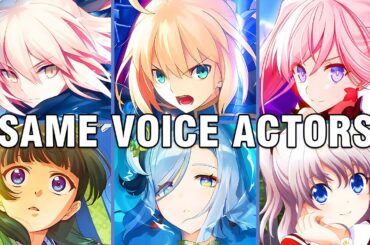 Fate All Saber-class Servants Character Japanese Dub Voice Actors Seiyuu Same Anime Character