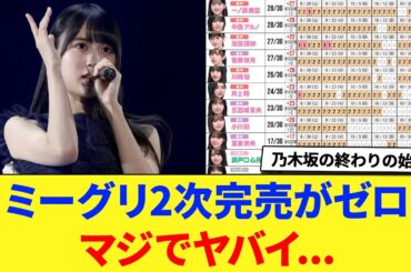 【乃木坂46】ミーグリ2次完売がゼロ。→マジでヤバイ... に対する反応集 【賀喜遥香】 【中西アルノ】 【井上和】