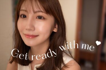【GRWM】毎日メイク&ヘアセット｜お喋りしながら準備をします😼🫶🏻