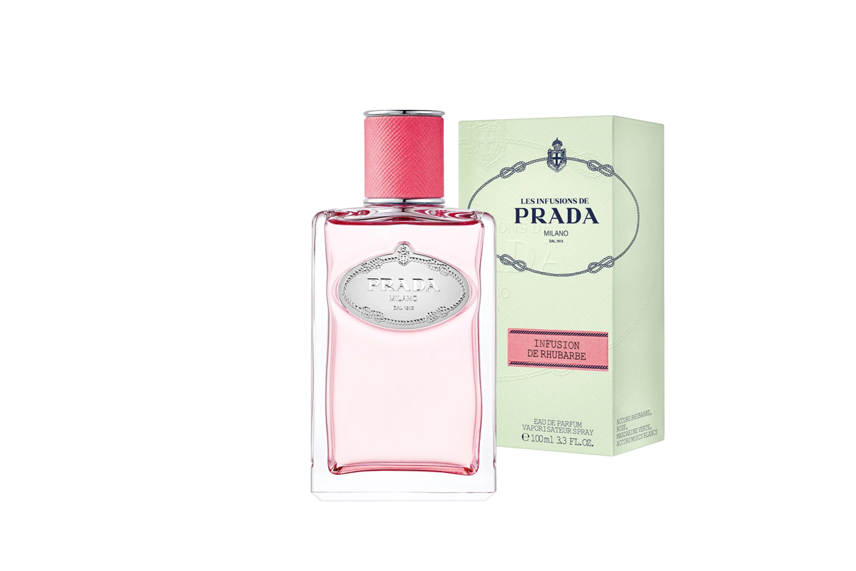 “インフュージョン ドゥ プラダ ルバーブ オーデパルファム”（10mL、7700円／100mL、3万800円※編集部調べ）