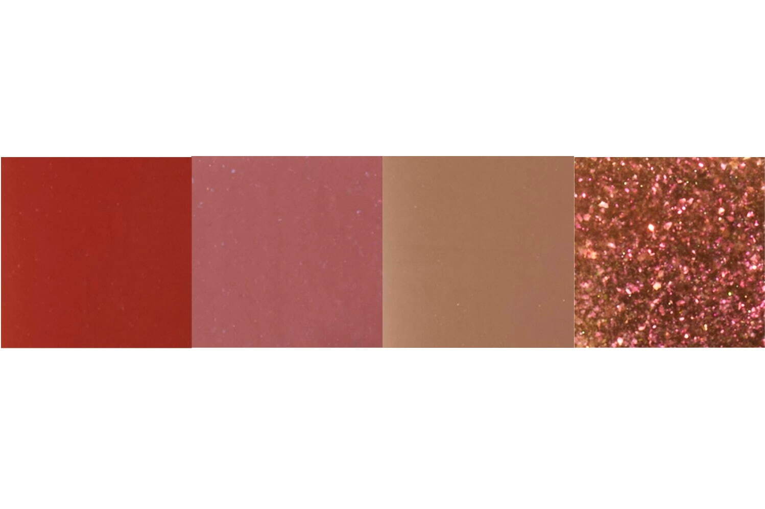 (左から)THREE ネイルラッカー X06,X07,X08,X09 各2,420円＜限定品＞