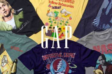 ギャップが「Vintage Music Tees」コレクションを発売　ザ・ビートルズのグラフィックTシャツなど21型を展開