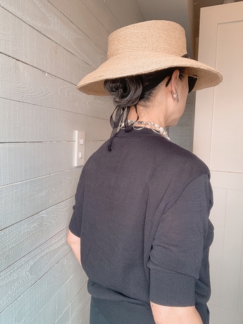 気温30度を超えたら“帽子”の季節！ほっこりならない「ストローハット」の被り方は？【岡本敬子の60代ファッション】_img2