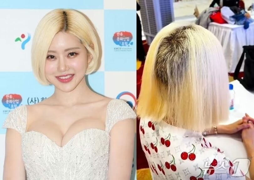 DJ SODAのインスタグラムに掲載された被害写真（右）と過去の活動写真(c)news1
