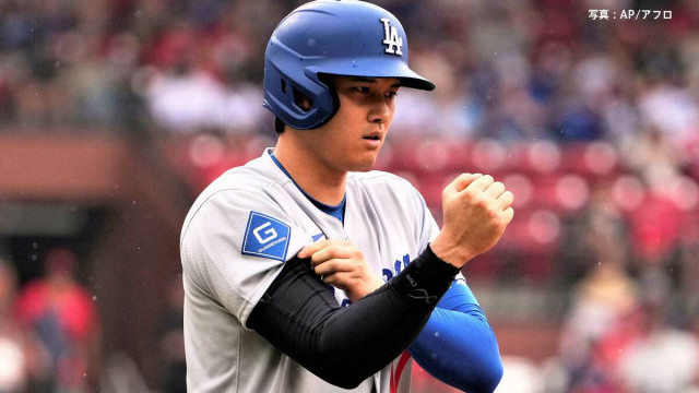 大谷翔平 4試合連続安打 9回1死から内野安打でチャンスメイク 18イニングぶりの得点を演出 ド軍はサヨナラ負けで連敗