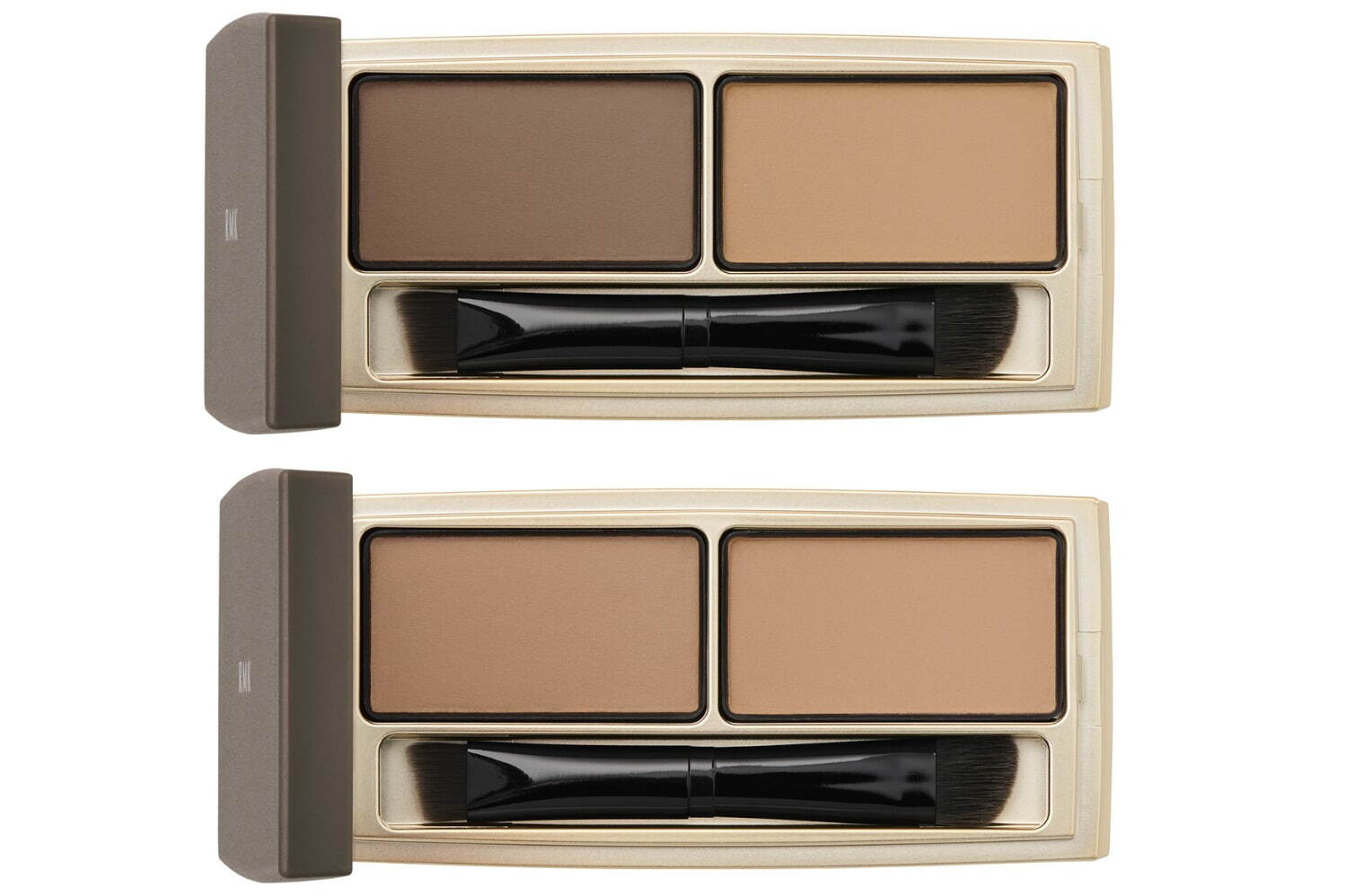 上から) RMK アイブロウ パウダー デュオ 01、02 各4,180円