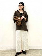 【上下GU】で叶える！ 40・50代が真似したい♡「最旬スカートコーデ」