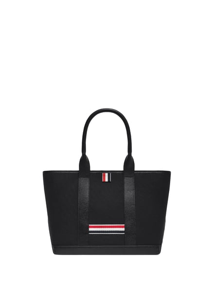 ブラックのキャンバスバッグ