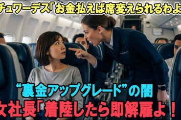 【海外の反応】「金を払えば座席は変えられるわよ」スカイビスタ航空で起きた“裏金アップグレード”の闇…しかし“あの日本人女性”の正体に気づいた瞬間、乗務員全員が凍りついた