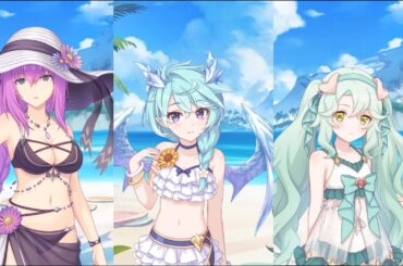 【プリコネR】 イベント「サマードリーム・リフレイン　水平線の彼方の旅路」予告 【2025年06月30日イベント】 エリス(CV:桑島法子) プレシア(CV:高尾奏音) シェフィ(CV:近藤玲奈)