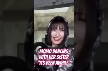 MOMO DANCING WITH HER SISTER IN A COMPETITION• TWICE モモが妹と競争しながらダンス