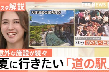夏に行きたい！注目の道の駅、期間限定「桃」食べ放題、宿泊施設に天然温泉まで…【Nスタ解説】｜TBS NEWS DIG