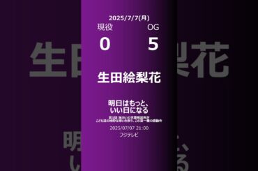 【明日の乃木坂】現役・OG 2025/07/07 #shorts #乃木坂46 【番組出演】