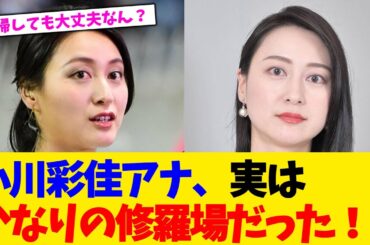 小川彩佳アナ、実はかなりの修羅場だった！？【2chまとめ】【2chスレ】【5chスレ】