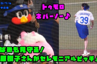 つばみも見守る！大原櫻子さんがセレモニアルピッチ！！　2025/7/6 vs中日
