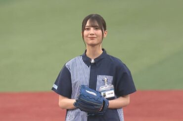 【ノーバン】 日向坂46 小坂菜緒 始球式 2025/7/6 横浜DeNA vs. 阪神 14回戦 ＠横浜スタジアム 【ローソンデー】