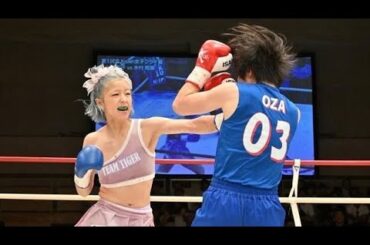 “リアル春麗”木村萌那が左ストレートと顔面横蹴りで小澤聡子を血みどろTKO。「そろそろベルトに絡みたい」と宮田Pにアピール【Krush】