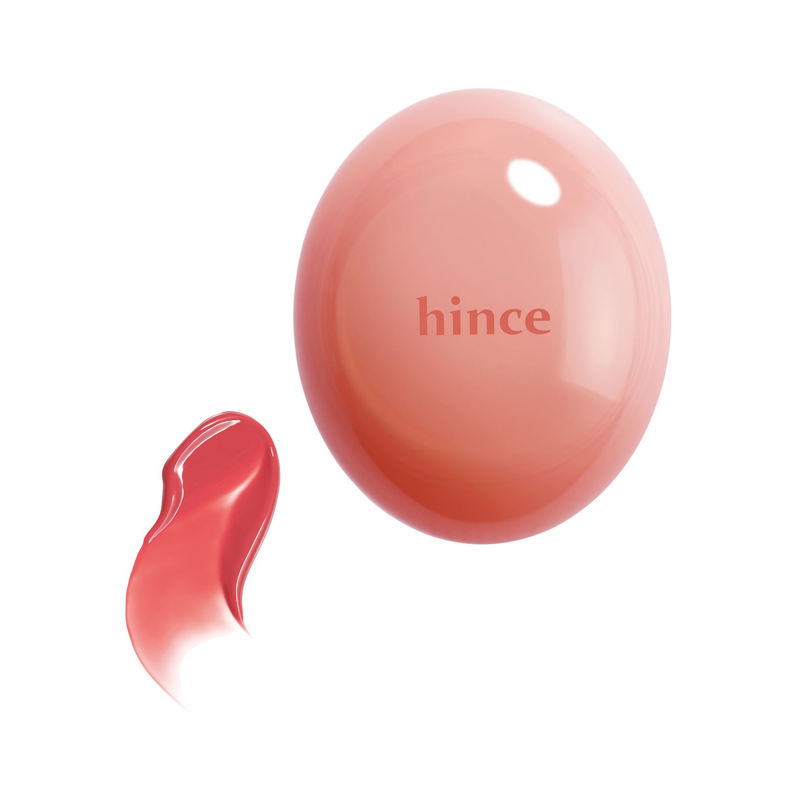 弾力のあるテクスチャーが、頬に濡れたようなツヤと血色をプラス。まさにブラウンが落ち着きとリアルさを演出する、血色レッド。ロウグロウデューイーボール 05 ￥1925  ヒンス