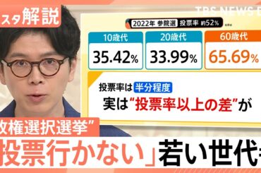史上初“3連休の中日”に参院選「投票行かない」若い世代も…シルバー民主主義で何が起きる？【Nスタ解説】｜TBS NEWS DIG