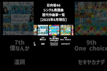 【2025年5月現在】日向坂46シングル表題曲　歴代作曲家一覧