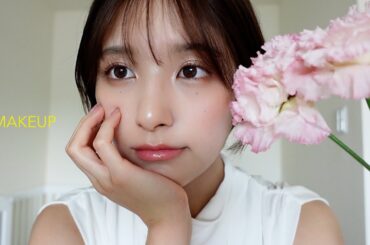 雑談しながらショートカットの毎日メイク🪷🤍✨