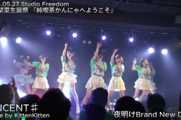 【4K】RiNCENT♯/夜明けBrand New Days/ベイビーレイズJAPAN(カバー)/森本栞菜生誕祭 『純喫茶かんにゃへようこそ』/Studio Freedom@ 2025.05.27