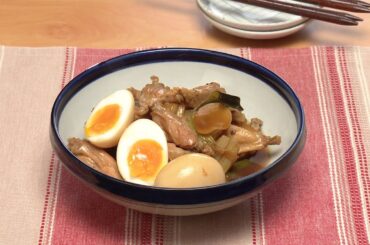 【3分クッキング公式】鶏スペアリブと時短ゆで卵の甘辛煮