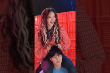 YoonA & Ahn Bohyun during ‘Pretty Crazy/The Devil Has Moved In’ poster shooting!😈 #yoona #ahnbohyun