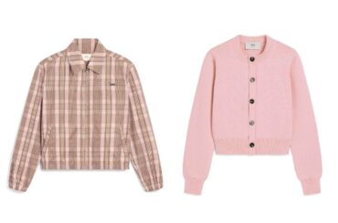 アミ パリス「ローズ＆キャラメル色」チェック柄ジャケットやハートロゴTシャツ - ファッションプレス