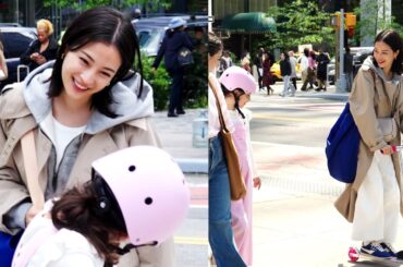 広瀬すず 現地の少女にきゅん！ナデナデして可愛がる姿にほっこり【三井不動産「三井のすずちゃん ニューヨーク篇』】