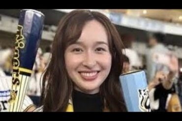 「後楽園に女神降臨！」埼玉出身のＴＢＳ人気アナ、阪神ユニ姿がかわいすぎ！「次こそ勝利のメグ様」「とてもかわいい」