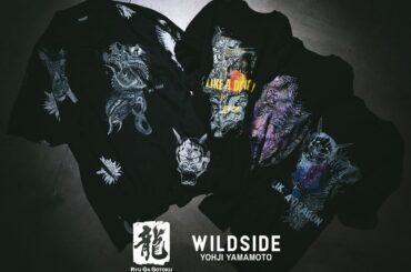 ワイルドサイド ヨウジヤマモト × 龍が如く第3弾　キャラクターの刺青をモノクロでプリントした半袖シャツ発売