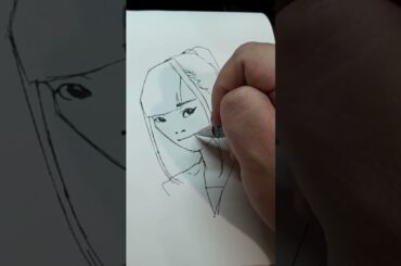 Roughly done #sketch of #SuwaNanaka #諏訪ななか, who plays #Aqours' #MatsuuraKanan. #声優 #ytshorts #fanart