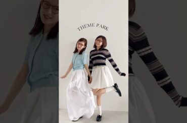 畑芽育さん＆莉子さんのおそろコーデ