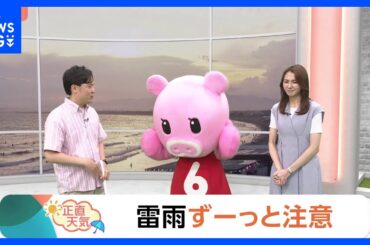 【7月22日 関東の天気】雷雨ずーっと注意｜TBS NEWS DIG