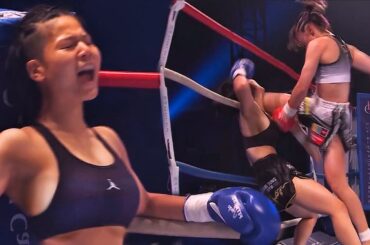 【女子キックボクシング】K-1の熱戦：18歳韓国人vs経験豊富な日本人ファイター