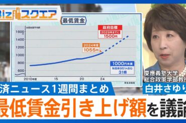 知っておきたい経済ニュース1週間 7/26（土）最低賃金引き上げ額を議論／テスラ 2四半期連続で減収減益／トランプ氏 FRB異例の訪問／東京23区消費者物価2.9%↑【Bizスクエア】