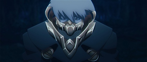 クールな暗殺系イケメンヒーロー・黙殺。本名はワン・イー。黙って語らず任務を全うする仕事ぶりと、マスクに隠された端正な顔立ちで人気を博す　(C)bilibili/BeDream, Aniplex