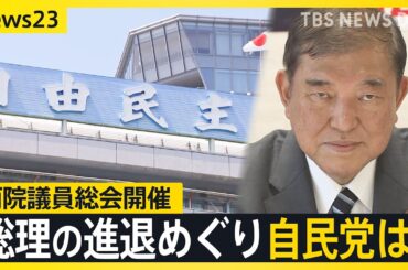 両院議員総会開催も“総理の進退に影響ない”？自民党職員「総会の中で総裁を辞めさせる規定ない」【news23】｜TBS NEWS DIG