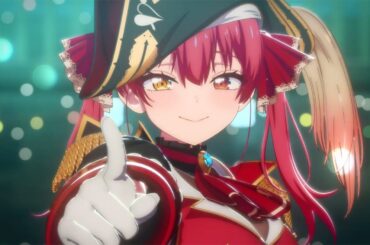 【original anime MV】Suki-Suki Diesuki Cho AyeShiteru【hololive/Houshou Marine】 【Lyrics】