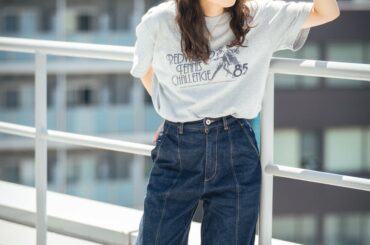 152cmのわたしが、脚長効果大のデニムパンツを教えちゃう！【FUDGE FRIEND おしゃれさんの毎日コーディネート vol.557｜大島花菜】 | FUDGE FRIEND | ファッション