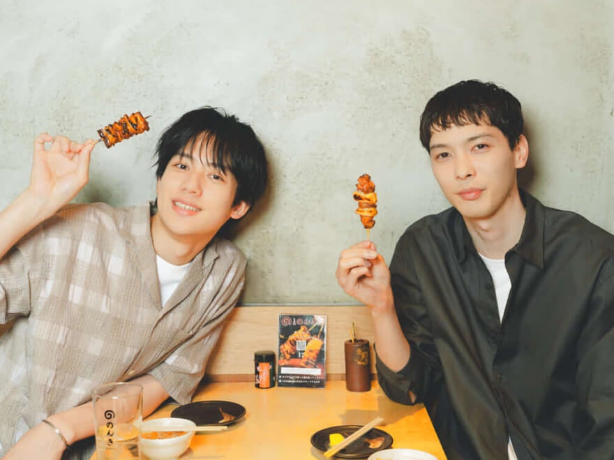 メンズノンノモデルきっての美容フリーク、守屋光治・樋之津琳太郎が対談！ 連載『何話す？』のWEB限定アザーカットを公開