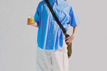 猛暑を乗り切る！ブルー×ホワイトの涼感コーデを今すぐマネしたい【FUDGE 8月号連動企画- ホットな夏を楽しむ10コのTIPS! | DAY 9】 | FUDGE FRIEND | ファッション