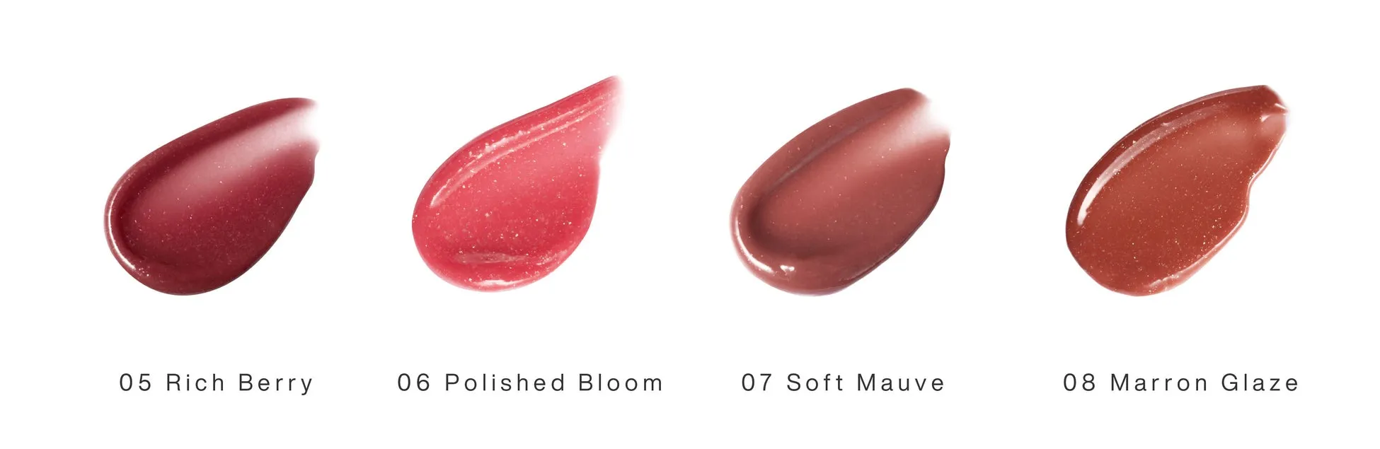 トーン ペタル ブルーミング グロス 新4色の集合写真