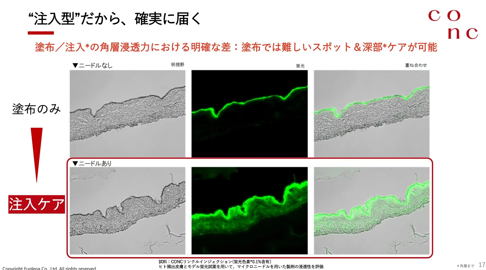 浸透比較データグラフ