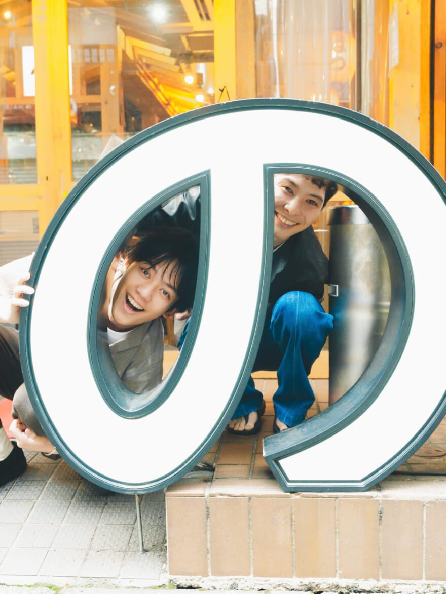 メンズノンノモデルの守屋光治と樋之津琳太郎