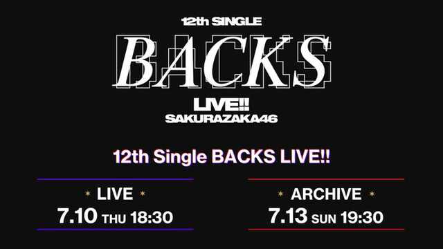 「12th Single BACKS LIVE！！」（提供写真）