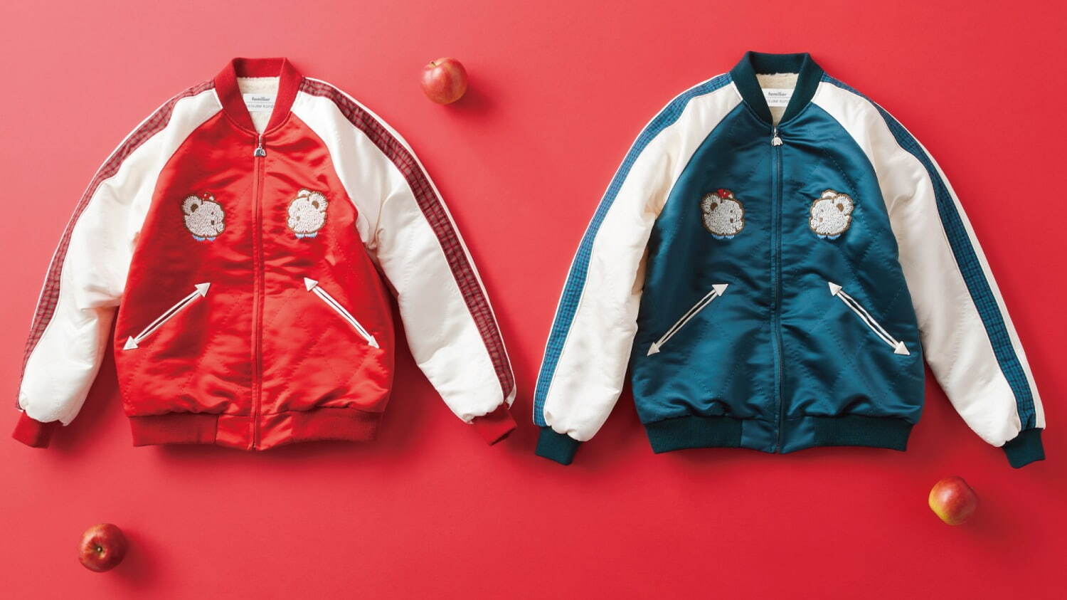 ファミちゃんとリンゴの木のスカジャン 165,000円