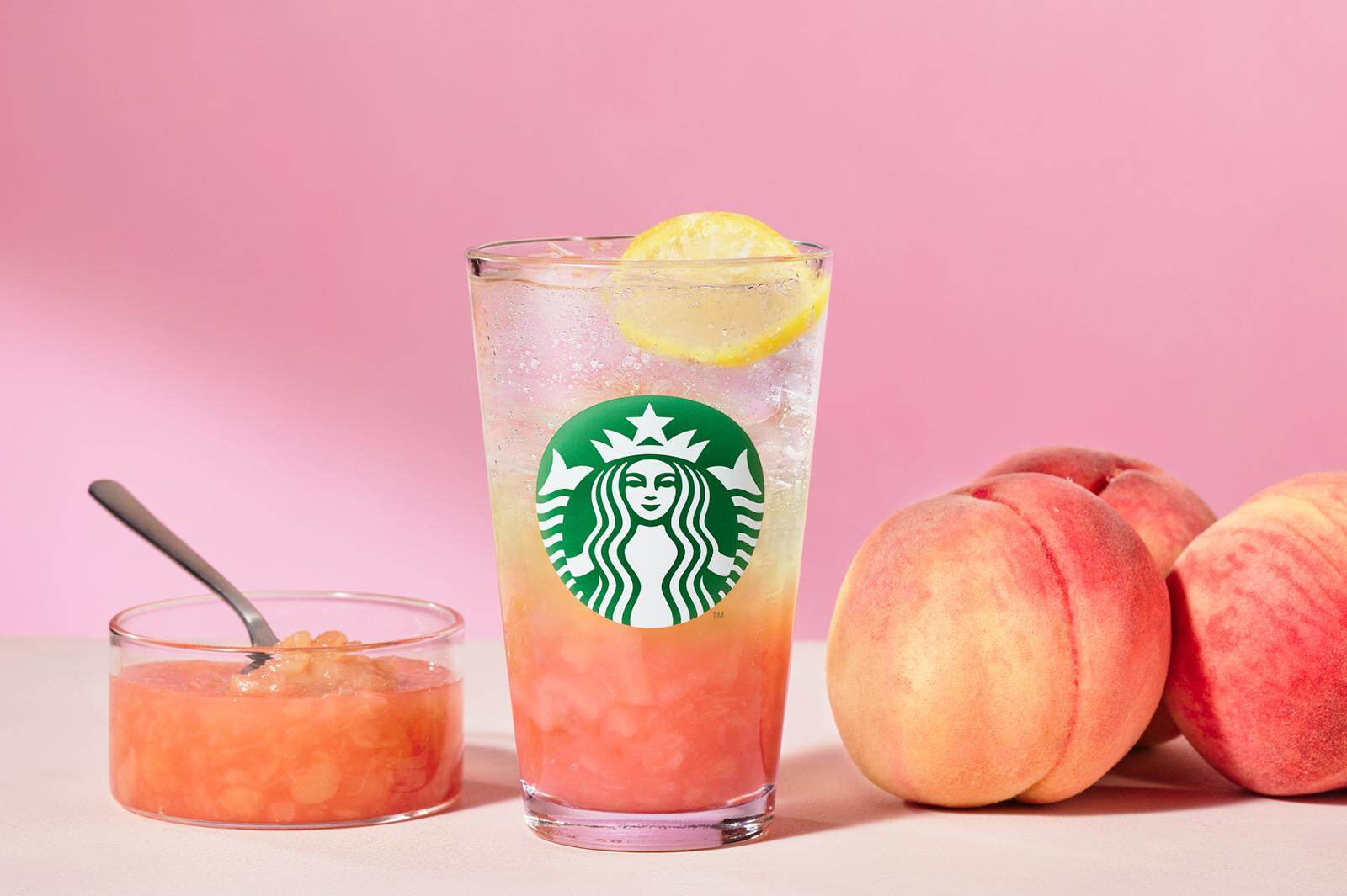 「チラックス ソーダ ピーチ」持ち帰り トール 579円/グランデ 624円/ベンティ 668円、店内利用 トール 590円/グランデ 635円/ベンティ 680円