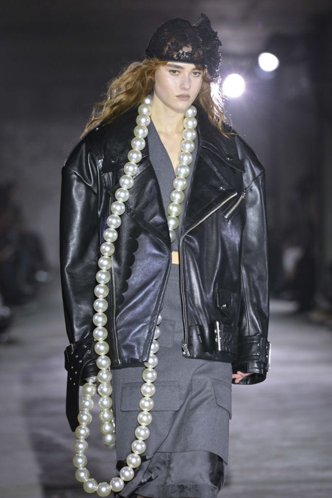 paris, france march 03: a model walks the runway during the vaquera ready to wear fall/winter 2025 2026 fashion show as part of the paris fashion week on march 3, 2025 in paris, france. (photo by victor virgile/gamma rapho via getty images)